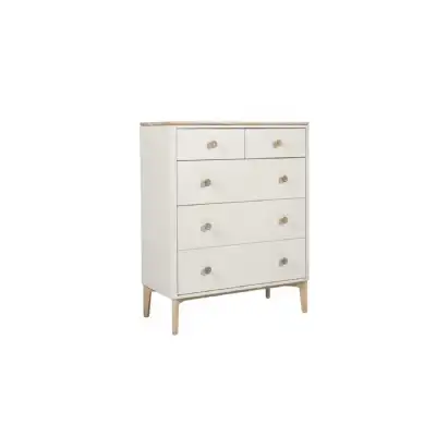 Chest 5 Drawers Cashmere Oak