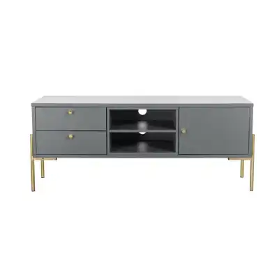 TV Unit 1200 Grey and Gold