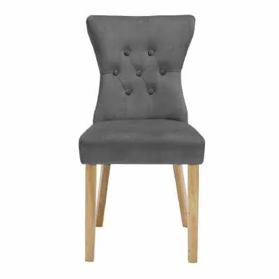 Naples Dining Chair Steel Grey (pack Of 2)