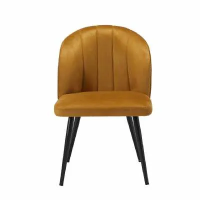 Orla Dining Chair Mustard (pack Of 2)