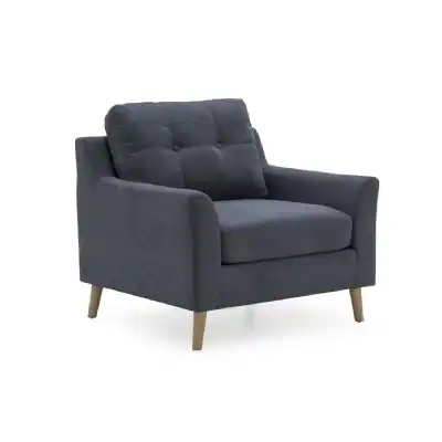 Grey Fabric Armchair 89cm Wide