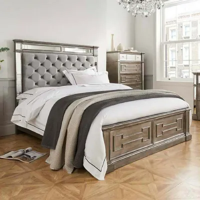 Modern Silver Wooden 5ft King Size 150cm Bed
