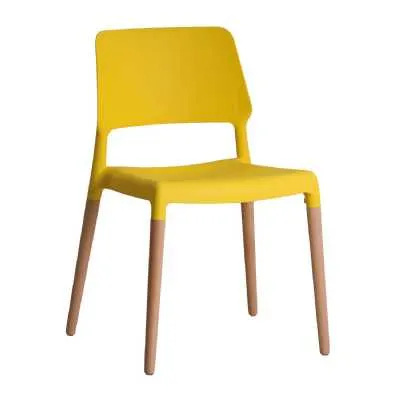 Riva Chair Yellow (pack Of 2)
