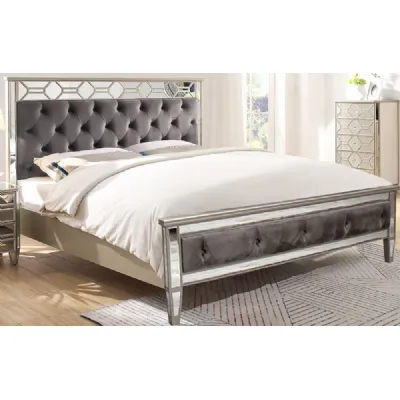 Modern Style Silver 5ft King Size 150cm Bed Frame