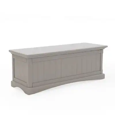 Grey Painted Wooden Blanket Box