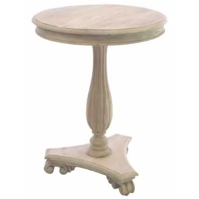Traditional Wooden Round Lamp Table