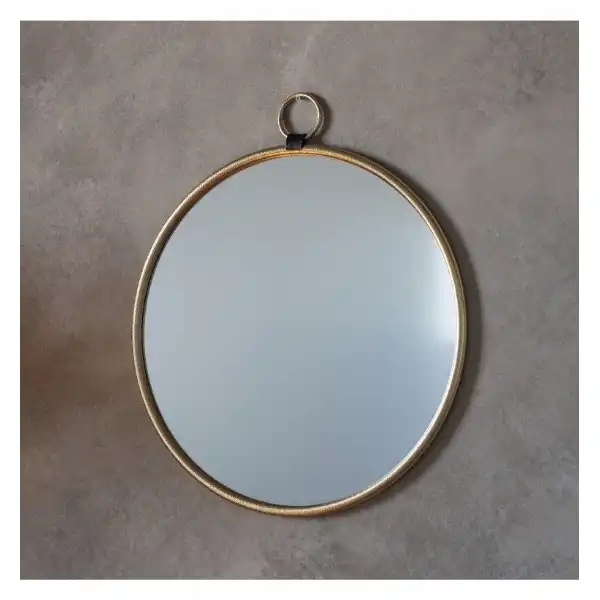 Bayswater Gold Round Wall Mirror 60cm Diameter