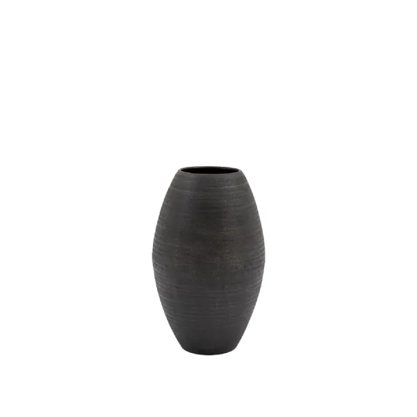Black Aluminium Tall Vase Arrow