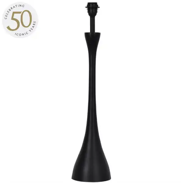 Black Table Lamp Base (Base Only) E27 15W LED 16in Shade