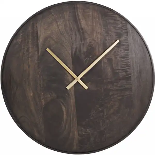 Mango Wood Bowl Wall Clock 41cm Dia S