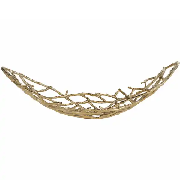 Twig Oval Bowl Gold Large