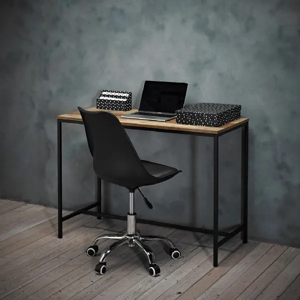 Rustic Oak Plain Office Writing Laptop Desk