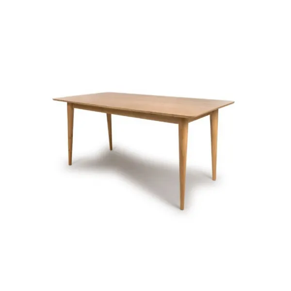 Modern Sleek Light Oak 160cm Rectangular Dining Table