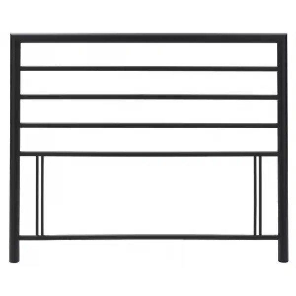Black Metal 4ft Small Double Bed Headboard