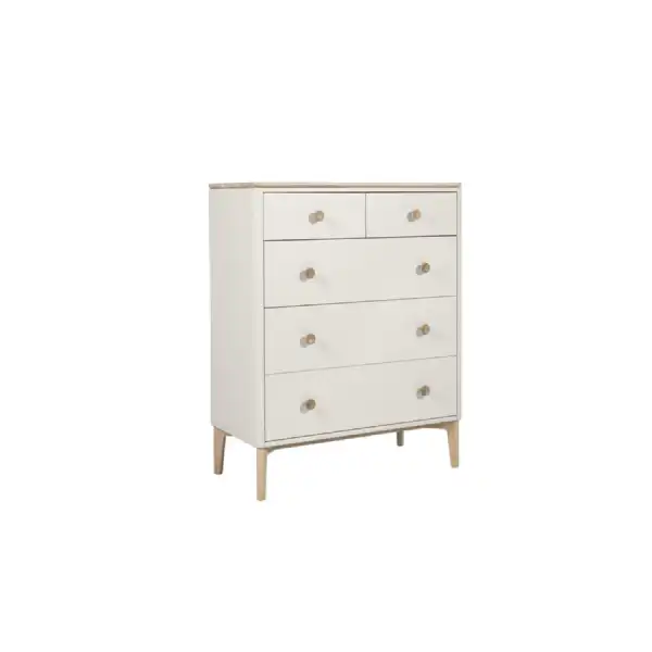Chest 5 Drawers Cashmere Oak