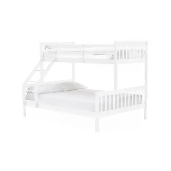 White Painted Kids Triple Sleeper Bunk Bed
