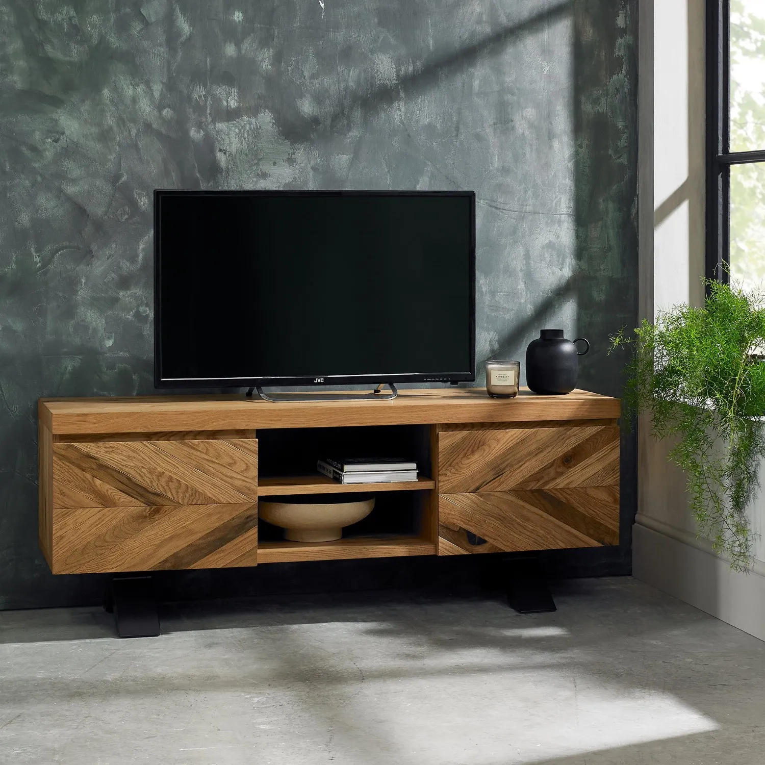 Parquet Oak TV Cabinet