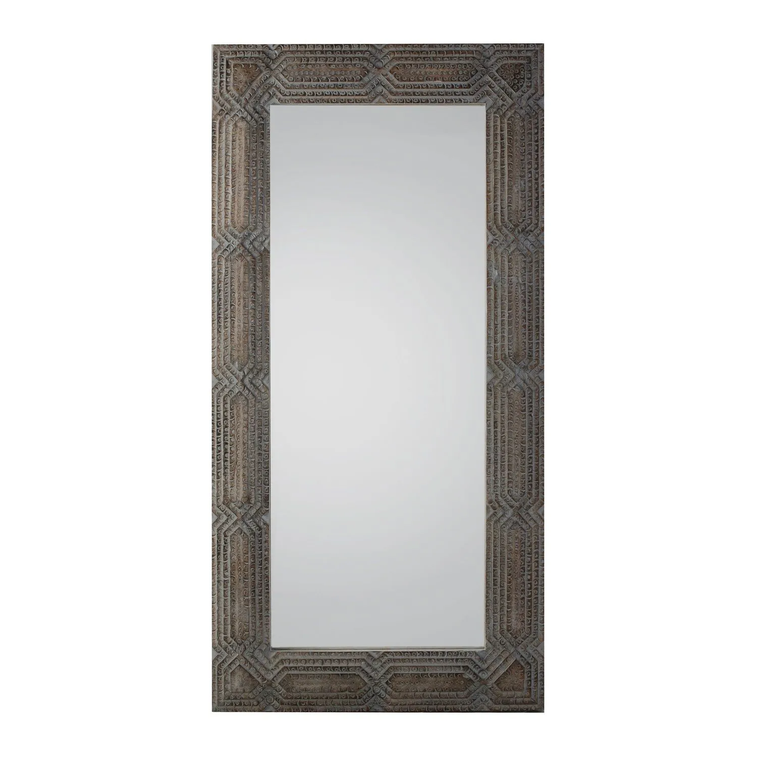 Decorative Wooden Framed Rectangular Leaner Mirror