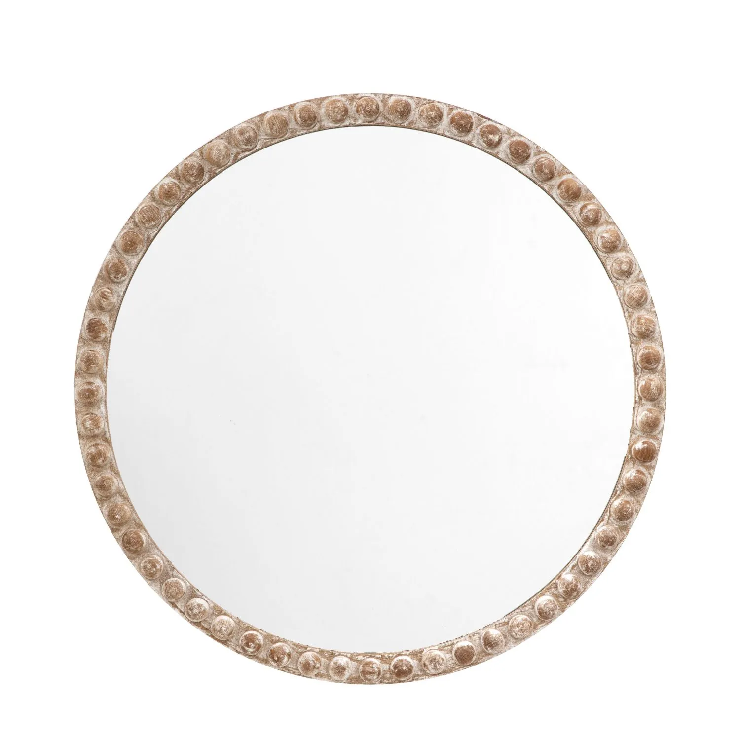 Glass Size mm W847 x H847 Natural Round Mirror Large
