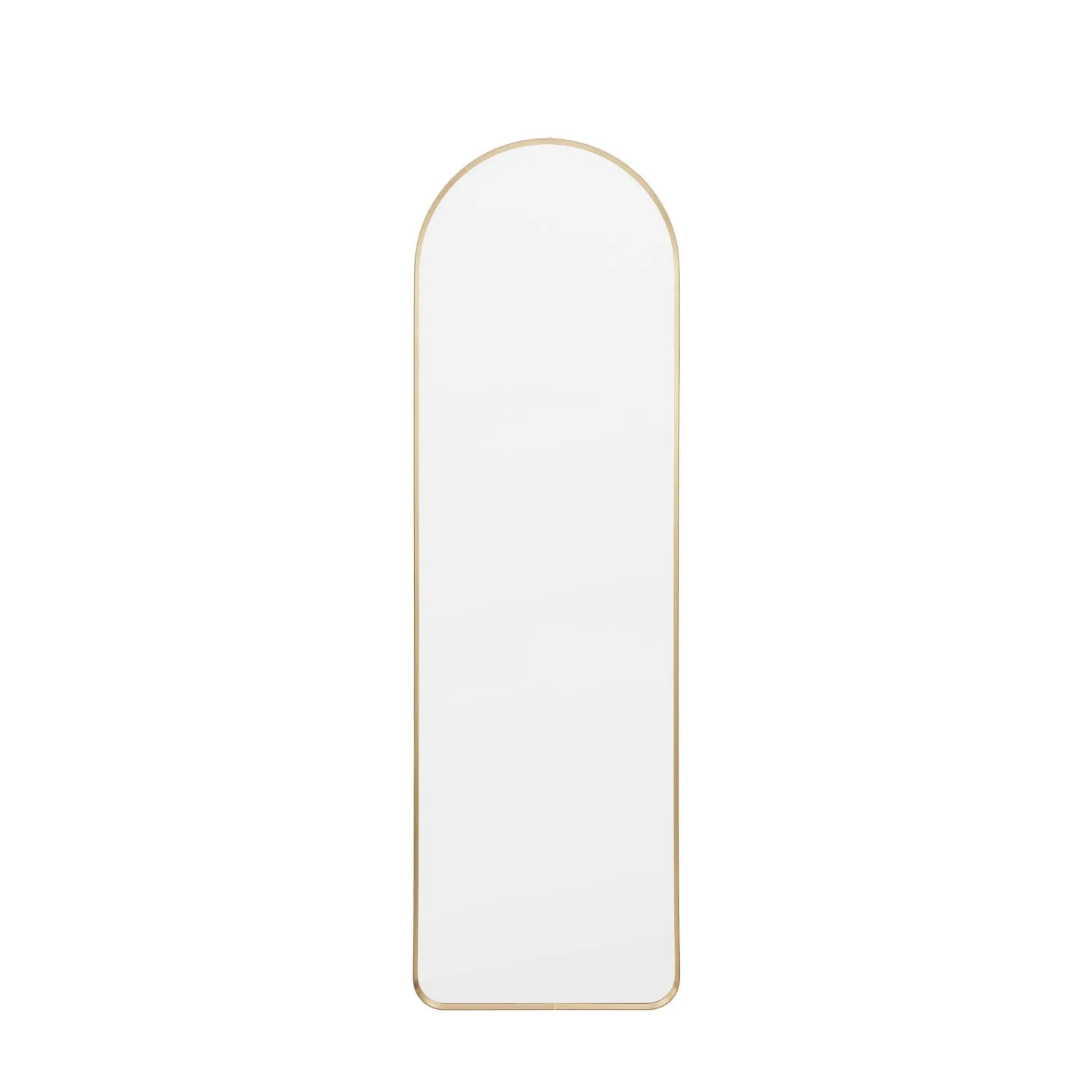 Glass Size mm W450 x H1500 Arch Mirror Gold