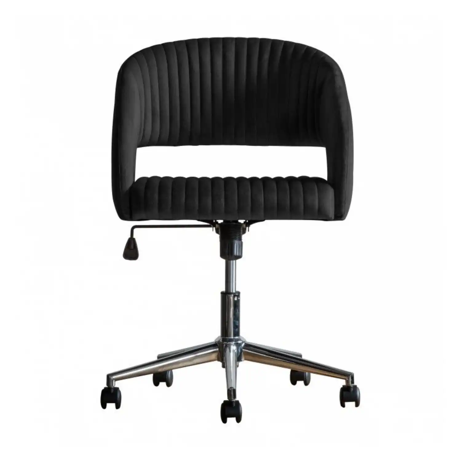 Swivel Chair Black Velvet