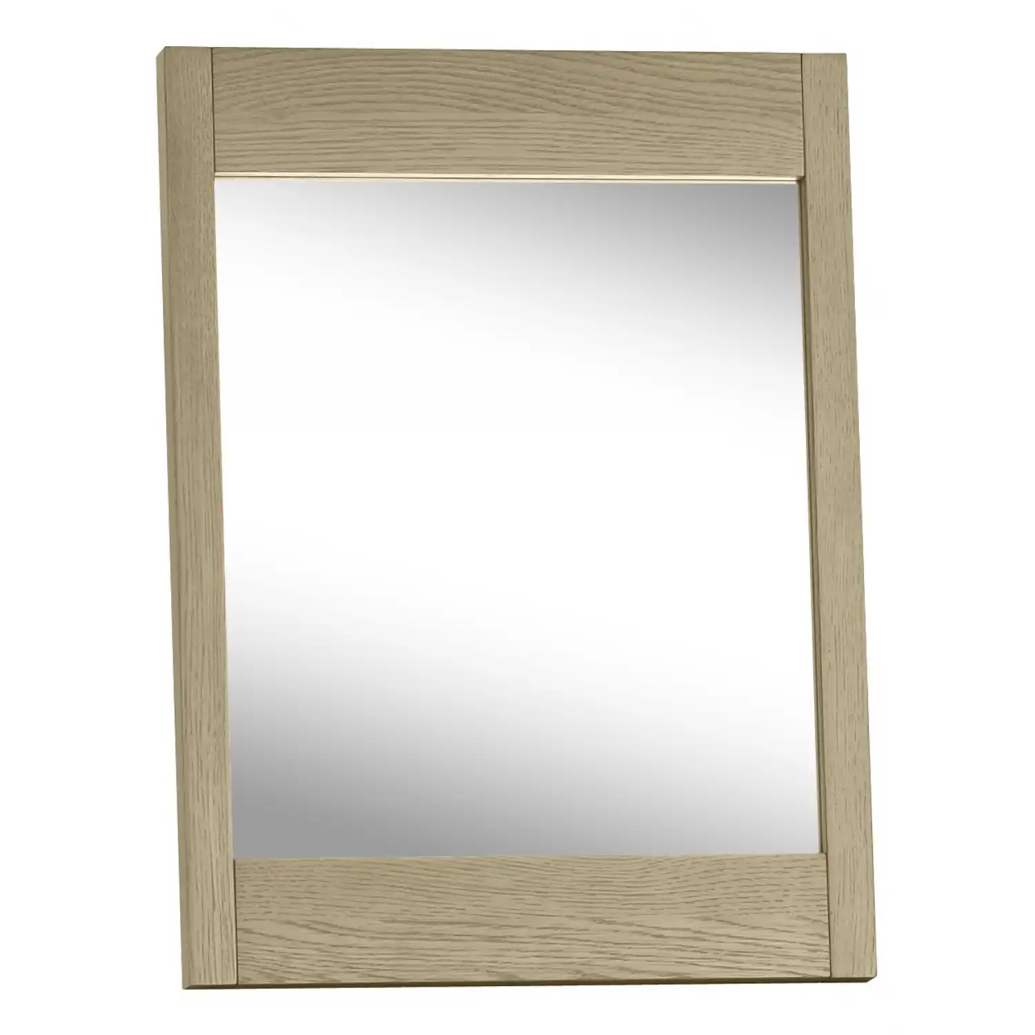 Weathered Oak Rectangular Dressing Table Vanity Mirror