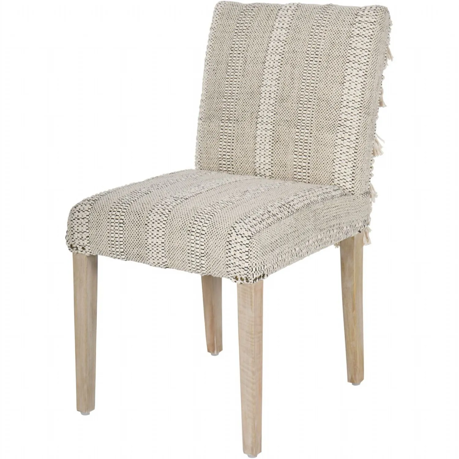 Cream Tufted Hand Loomed Rug Occasional Chair Light Legs
