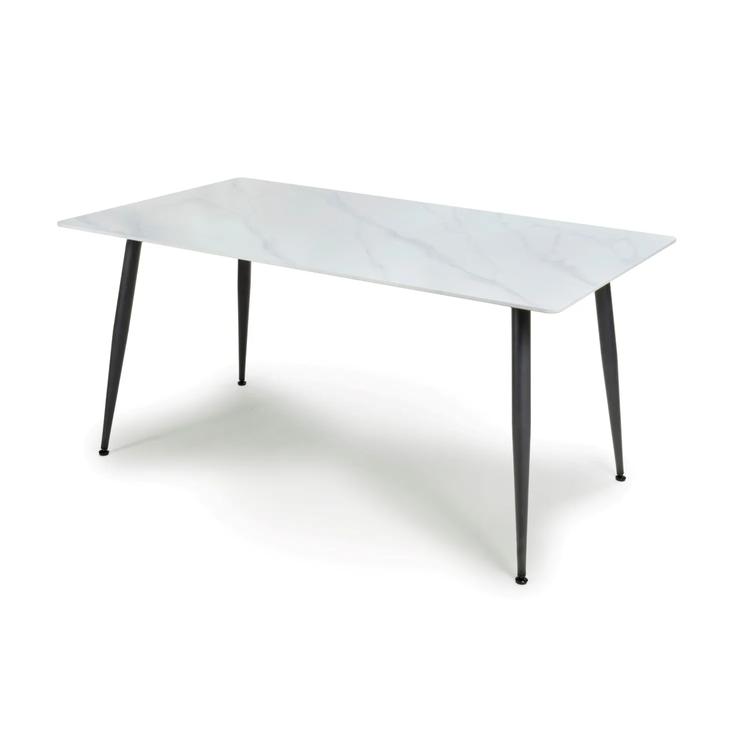 White Sintered Stone 160cm Dining Table