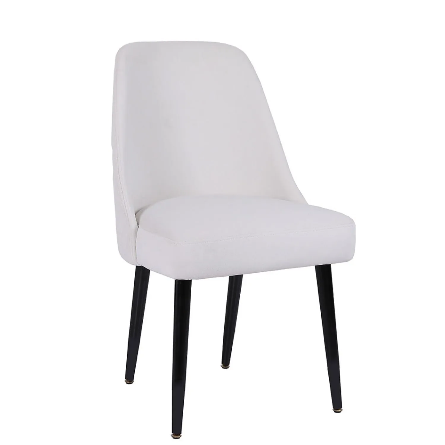 The Chair Collection Diamond Stitch Back Dining Chair Limestone Velvet