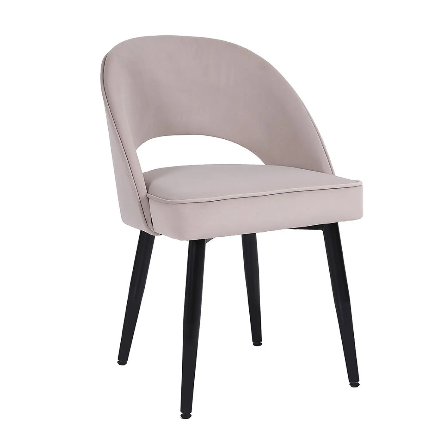 The Chair Collection Dining Chair Taupe Velvet