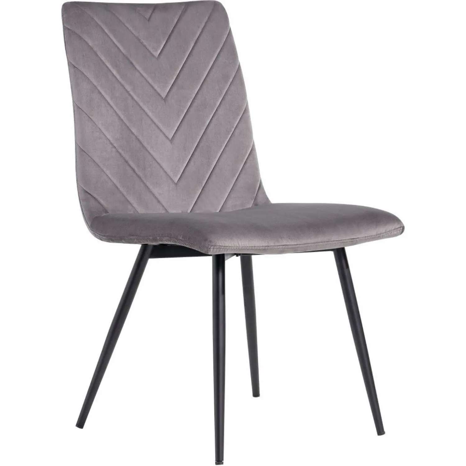 The Chair Collection Retro Dining Dark Grey Velvet