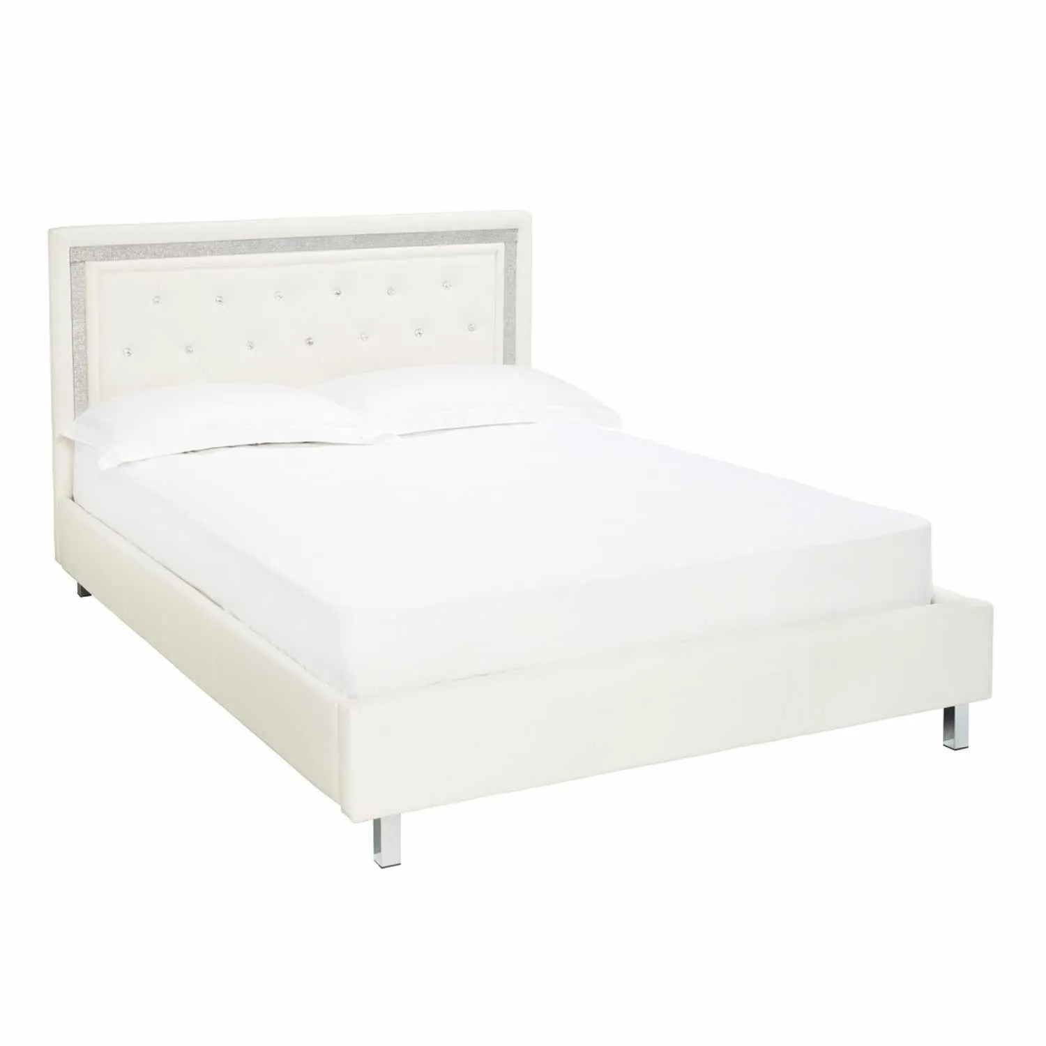 Crystalle 4.6 Double Bed White