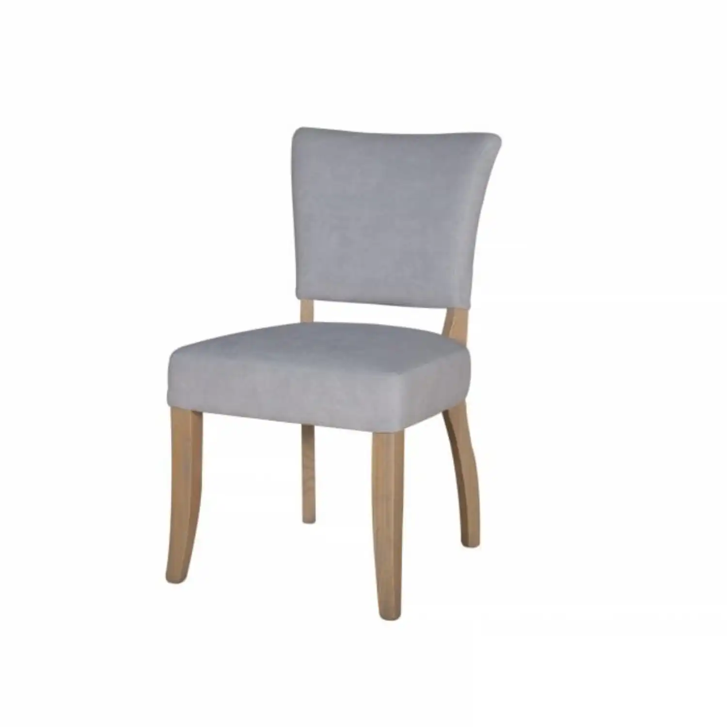 Grey Velvet Fabric Dining Chair