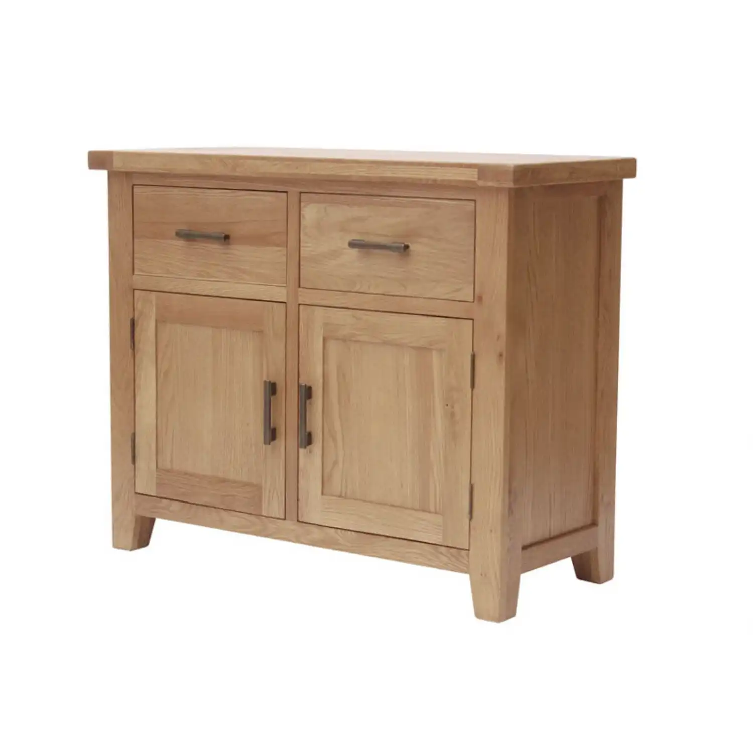 Solid Oak Small Sideboard with 2 Doors