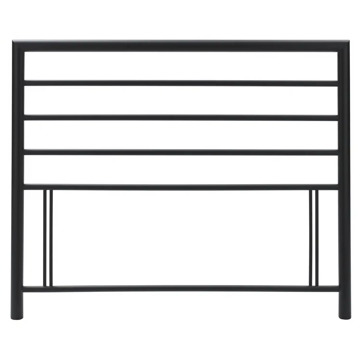 Black Metal 4ft Small Double Bed Headboard