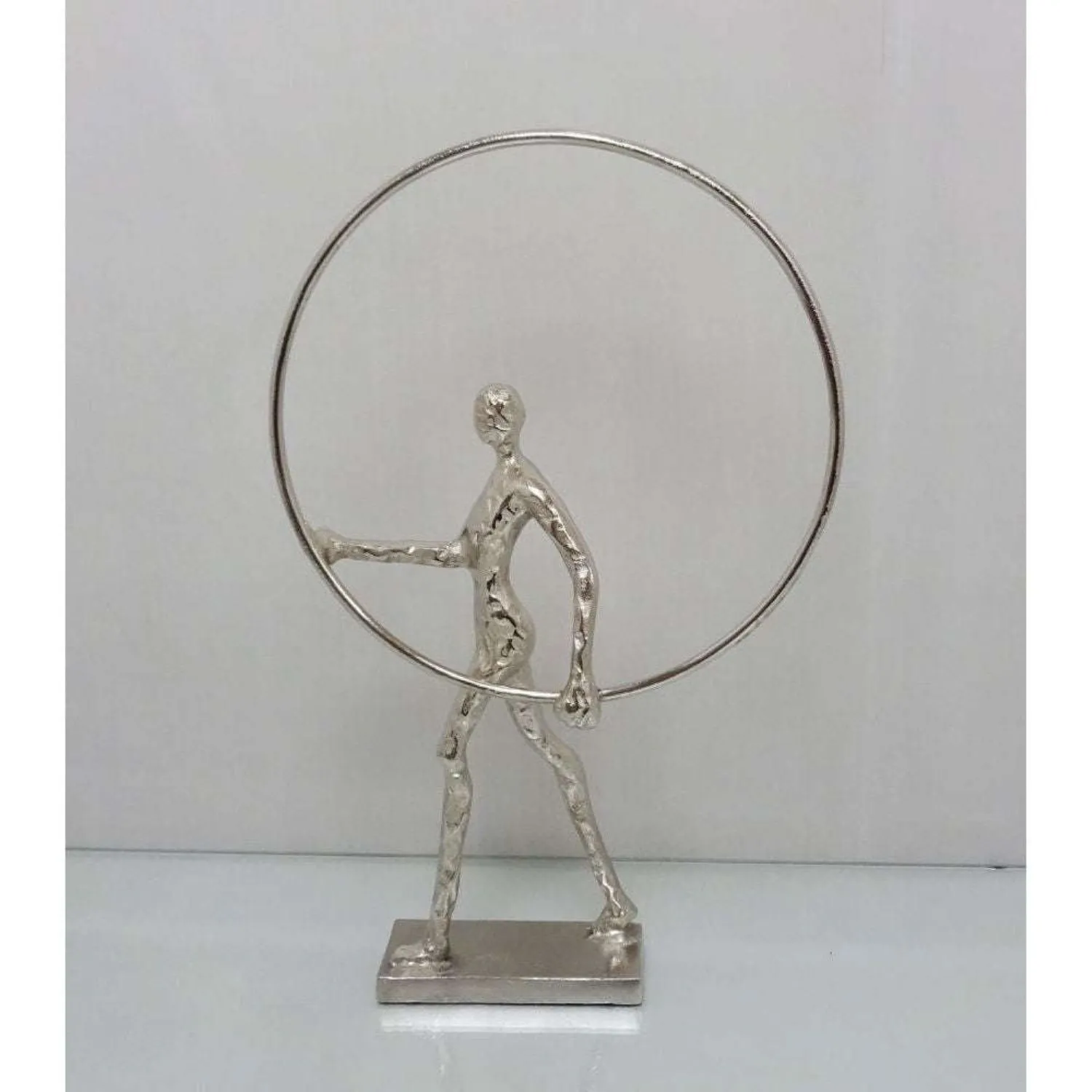 Mint Homeware Man with Ring Sculpture Nickel