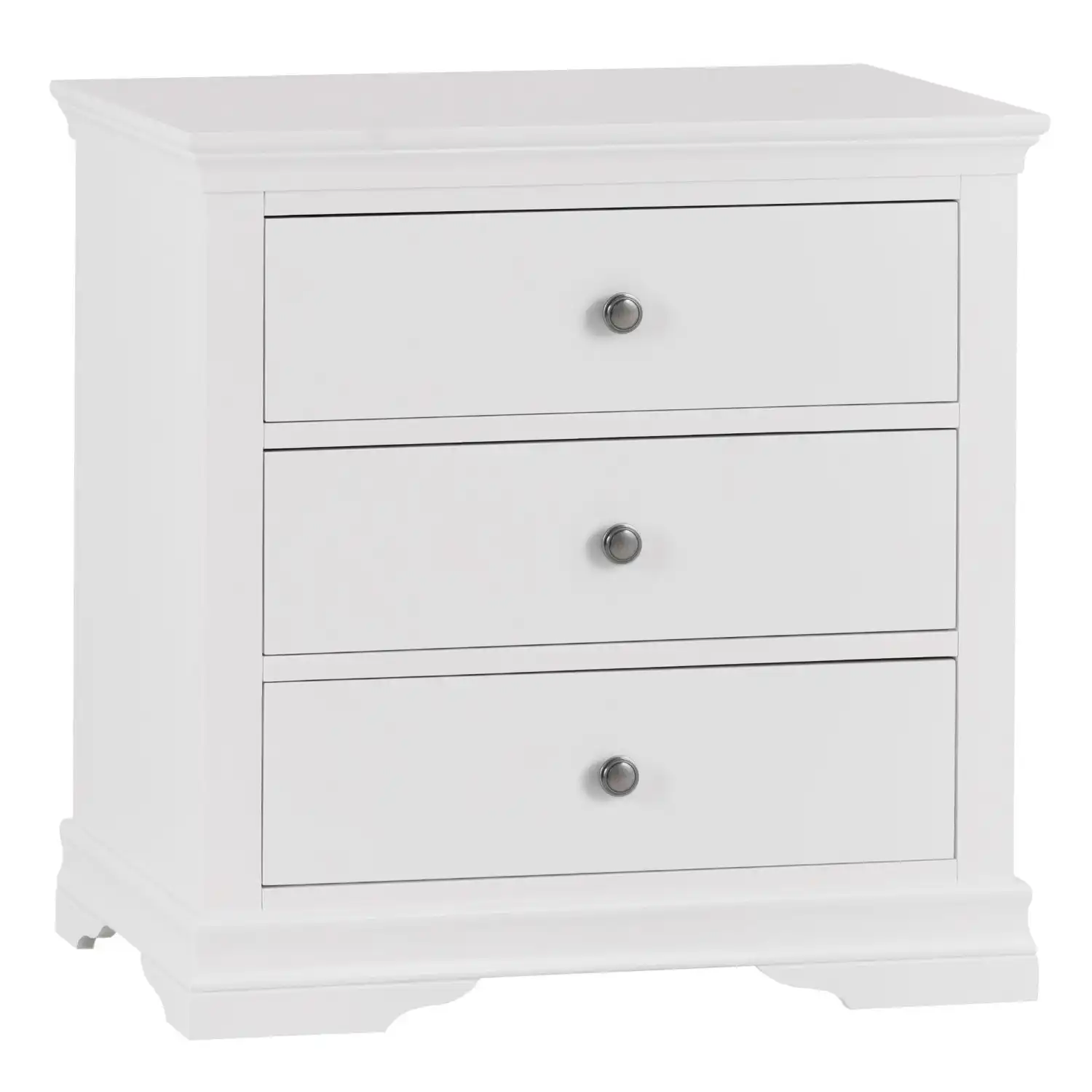 Pair Of White Bedside Chest of Drawers