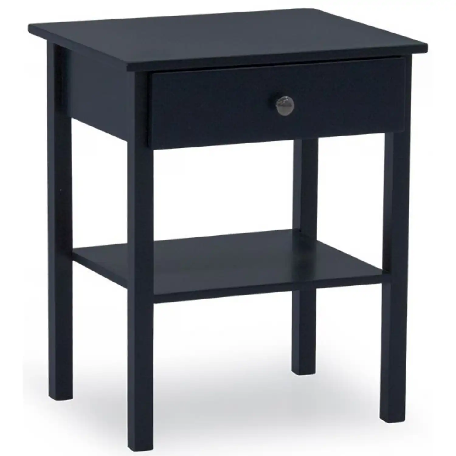 Blue Painted Bedside Table